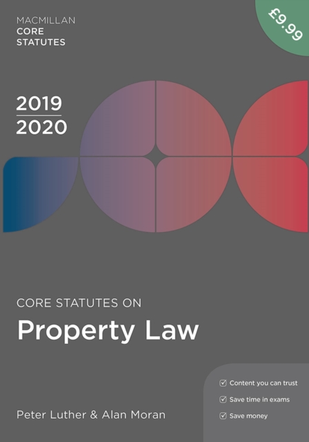 Core Statutes on Property Law 2019-20, Paperback / softback Book