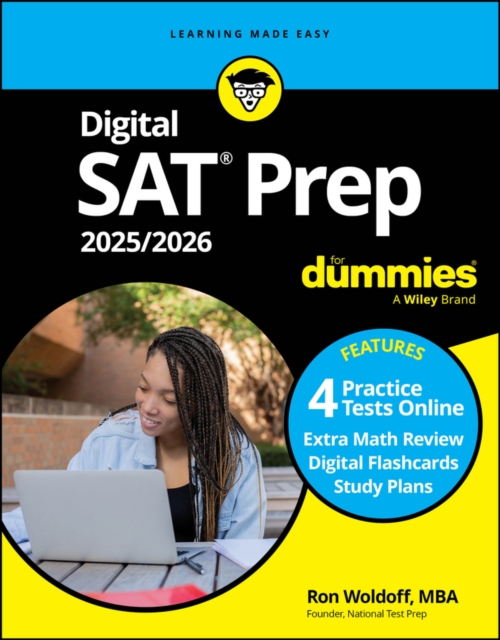 Digital SAT Prep 2025/2026 For Dummies : Book + 4 Practice Tests + Flashcards Online, Paperback / softback Book