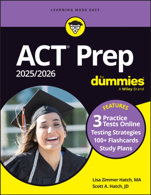 ACT Prep 2025/2026 For Dummies : Book + 3 Practice Tests + 100+ Flashcards Online, Paperback / softback Book