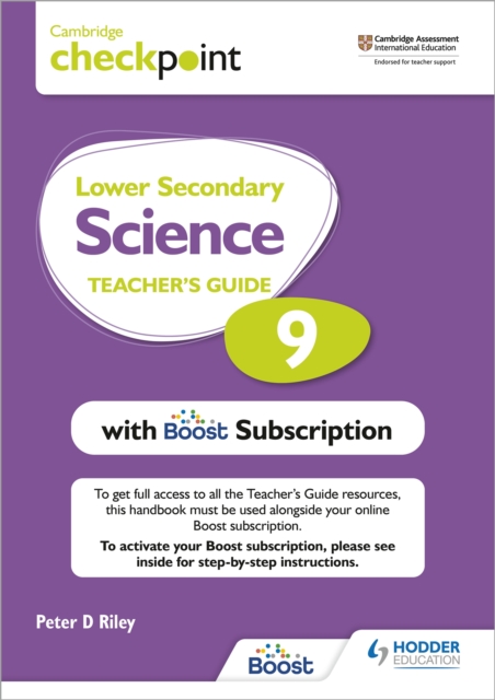 Cambridge Checkpoint Lower Secondary Science Teacher's Guide 9 with Boost Subscription : Third Edition, Multiple-component retail product Book