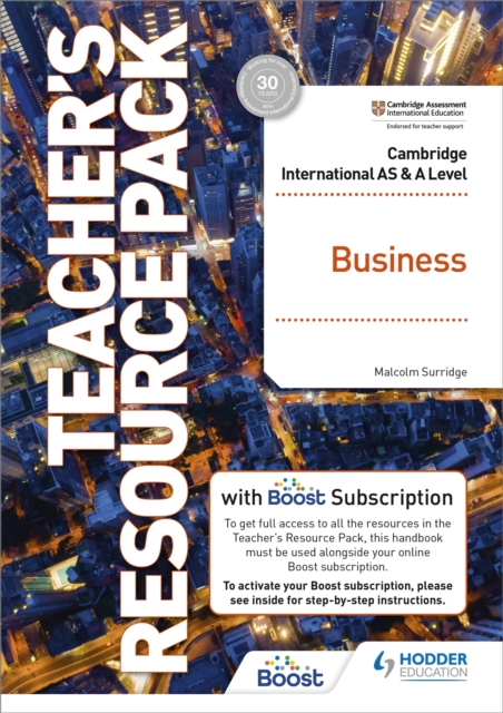 Cambridge International AS & A Level Business Teacher's Resource Pack with Boost Subscription, Multiple-component retail product Book