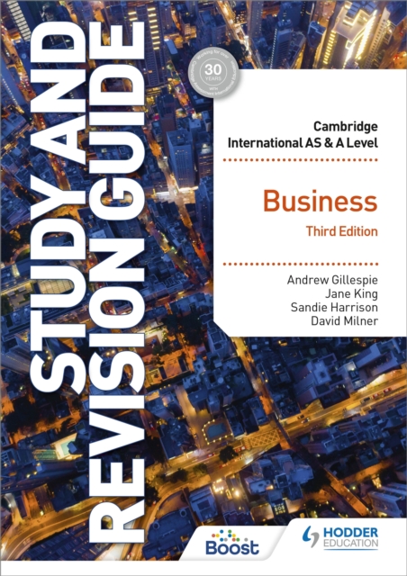 Cambridge International AS/A Level Business Study and Revision Guide Third Edition, Paperback / softback Book