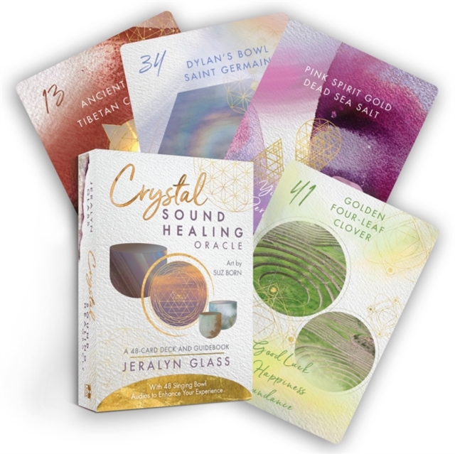 Crystal Sound Healing Oracle : A 48-Card Deck and Guidebook with 48 Singing Bowl Audios to Enhance Your Experience, Cards Book