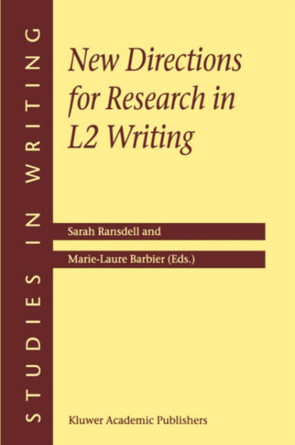 New Directions for Research in L2 Writing, Paperback / softback Book