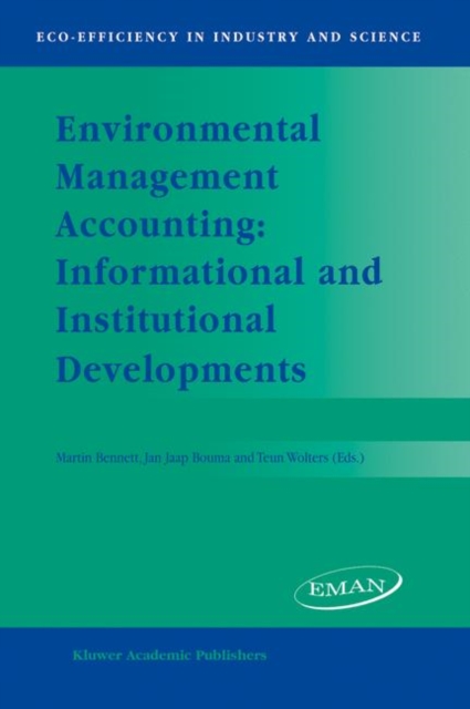 Environmental Management Accounting: Informational and Institutional Developments, Hardback Book
