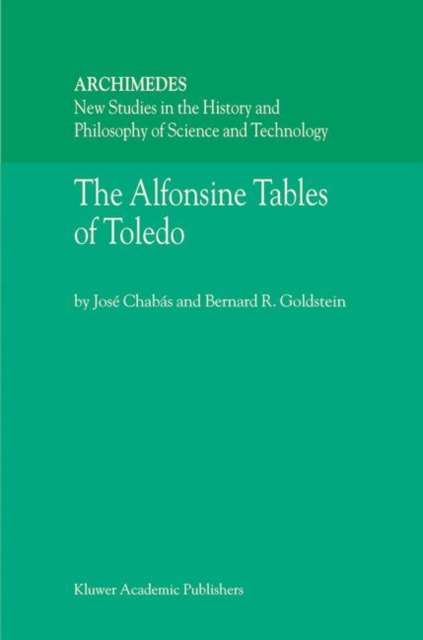 The Alfonsine Tables of Toledo, Hardback Book