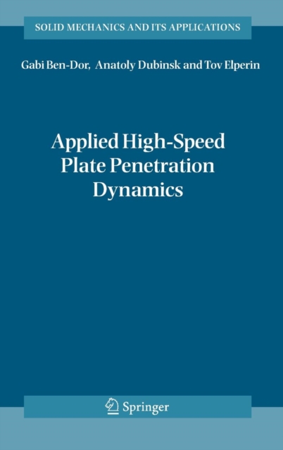 Applied High-Speed Plate Penetration Dynamics, Hardback Book