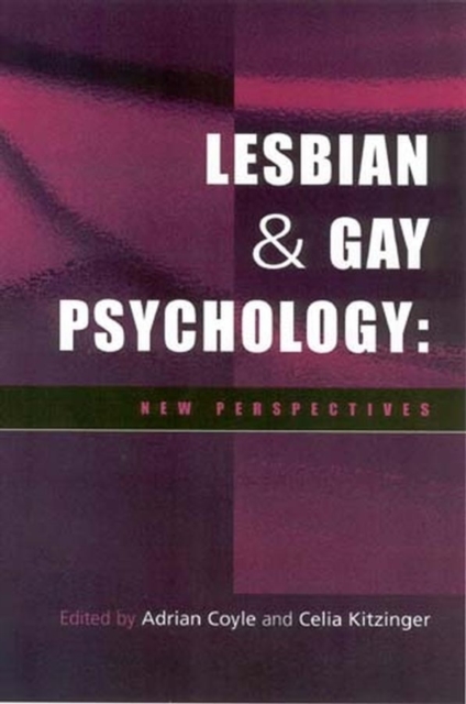 Lesbian and Gay Psychology : New Perspectives, Paperback / softback Book