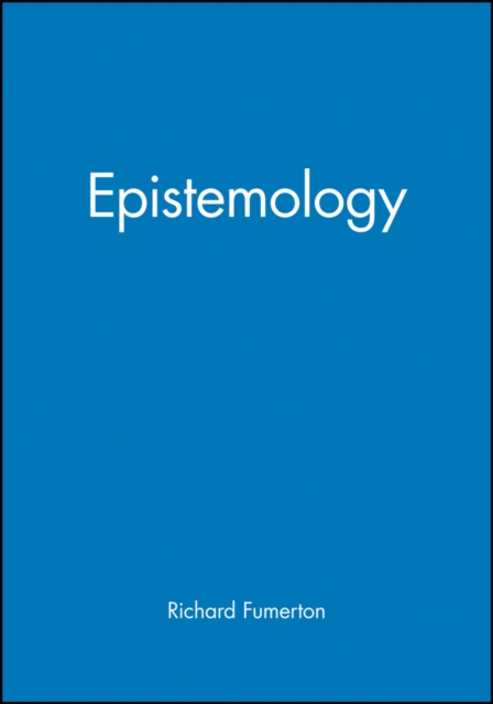 Epistemology, Hardback Book