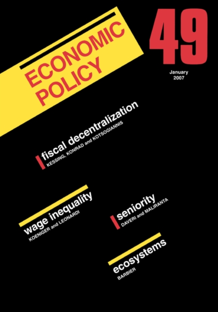 Economic Policy : 49, Paperback Book