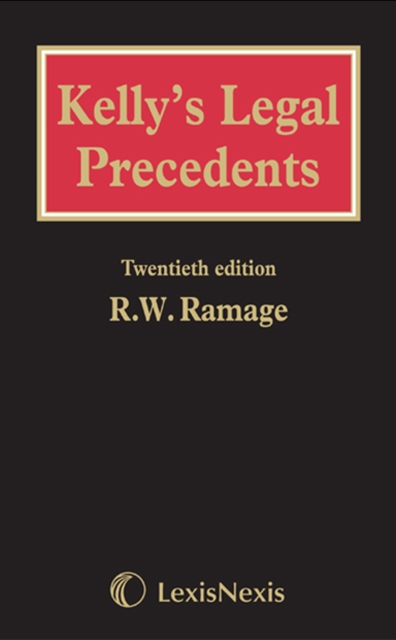 Kelly's Legal Precedents Set : Includes Mainwork and Supplement, Mixed media product Book