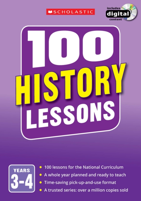 100 History Lessons: Years 3-4, Multiple-component retail product, part(s) enclose Book