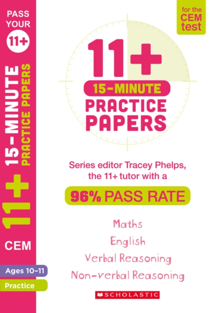 11+ 15-Minute Practice Papers for the CEM Test Ages 10-11, Paperback / softback Book