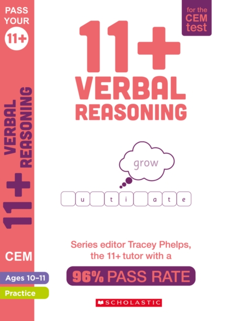 11+ Verbal Reasoning Practice and Assessment for the CEM Test Ages 10-11, Paperback / softback Book