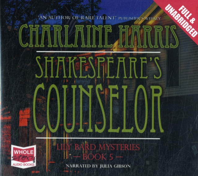 Shakespeare's Counsellor, CD-Audio Book