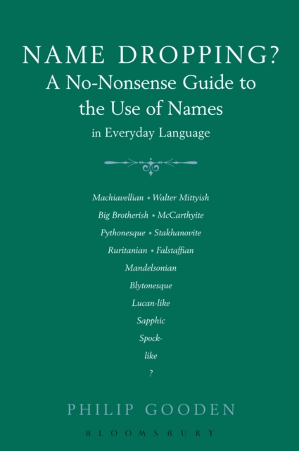 Name Dropping : A No-Nonsense Guide to the Use of Names in Everyday Language, PDF eBook
