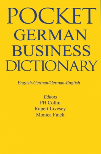 Pocket Business German Dictionary, PDF eBook