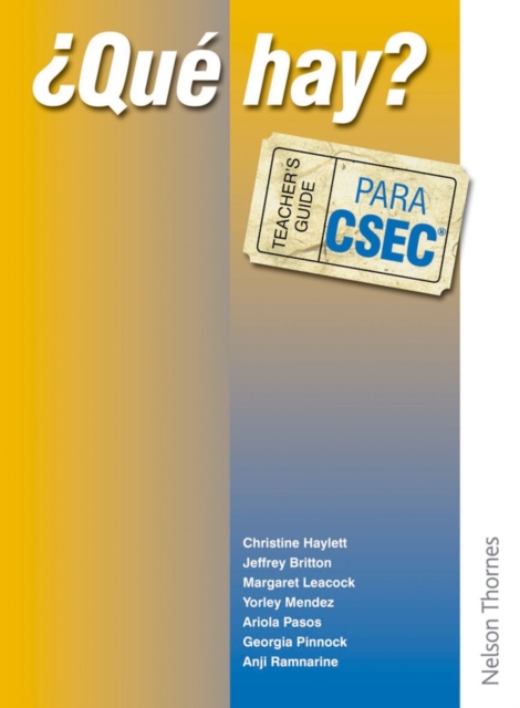 Que Hay? Teacher's Guide Para CSEC, Paperback Book