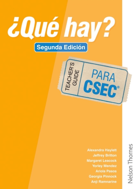 ¿Que Hay? Teacher's Guide CSEC®, Spiral bound Book