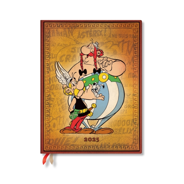 Asterix & Obelix (The Adventures of Asterix) Ultra 12-month Day-at-a-time Hardback Dayplanner 2025 (Elastic Band Closure), Hardback Book