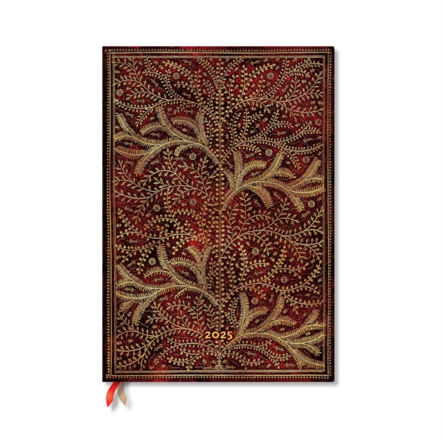 Wildwood (Tree of Life) Grande 12-month Vertical Hardback Dayplanner 2025 (Elastic Band Closure), Hardback Book