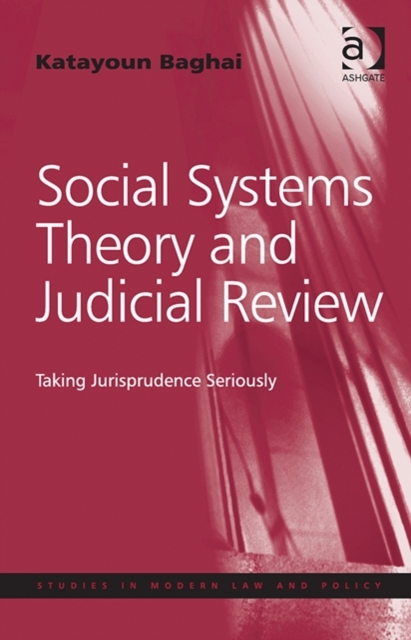 Social Systems Theory and Judicial Review : Taking Jurisprudence Seriously, Hardback Book