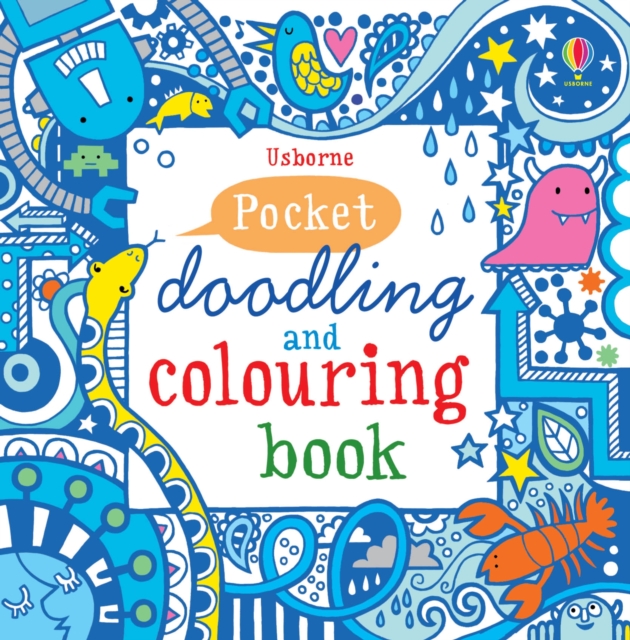 Blue Pocket Doodling & Colouring Book, Paperback / softback Book