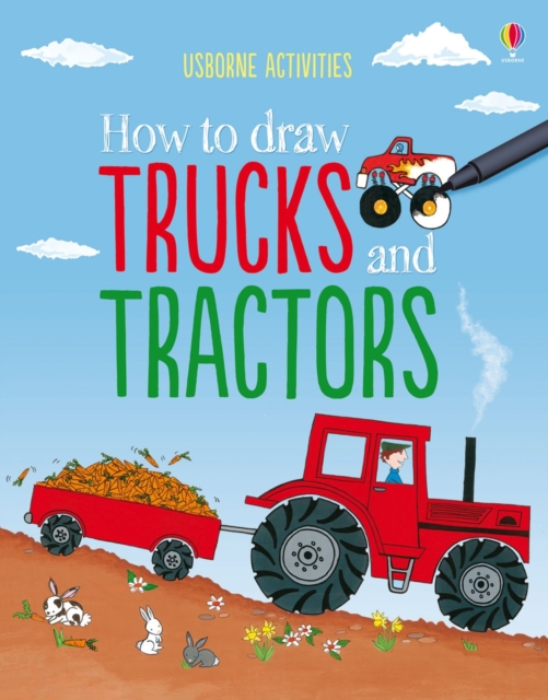 How to Draw Trucks and Tractors, Paperback Book