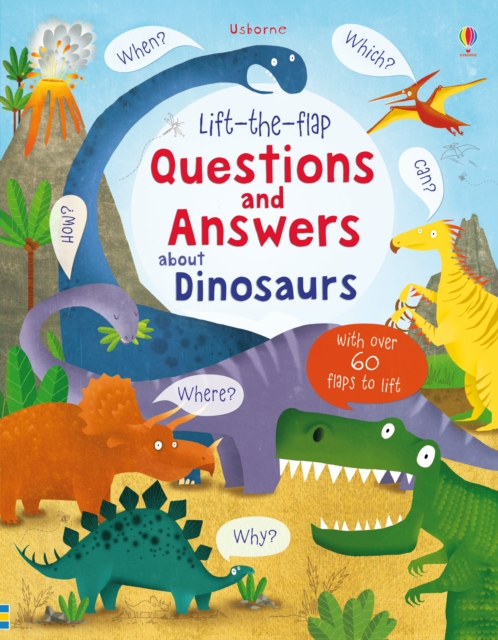 Lift-the-flap Questions and Answers about Dinosaurs, Board book Book