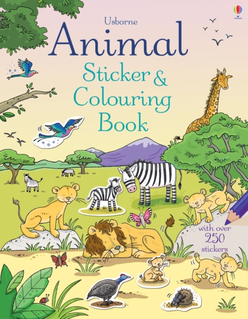 Animal Sticker and Colouring Book, Paperback / softback Book