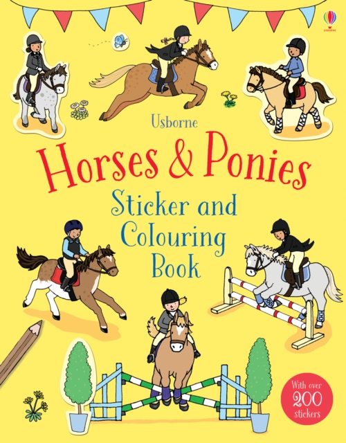 Horses & Ponies Sticker and Colouring Book, Paperback / softback Book