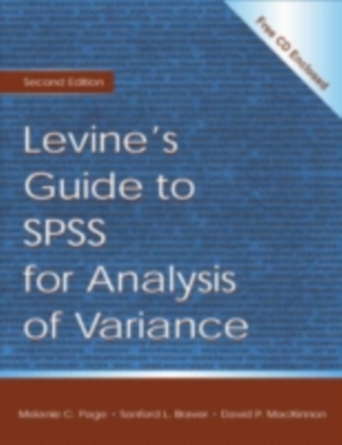 Levine's Guide to SPSS for Analysis of Variance, PDF eBook