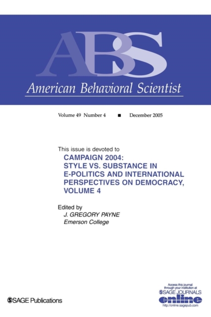 Campaign 2004: Volume 4 : International Reflections (Volume 4 of 4), Paperback / softback Book
