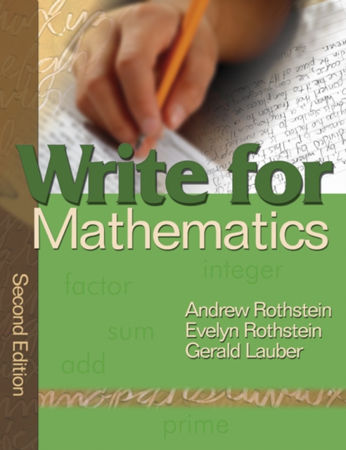 Write for Mathematics, Paperback / softback Book