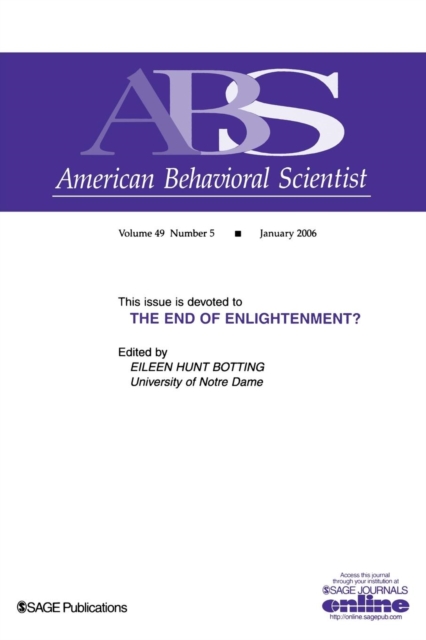 The End of Enlightenment?, Paperback / softback Book