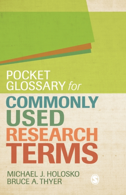 Pocket Glossary for Commonly Used Research Terms, Paperback / softback Book