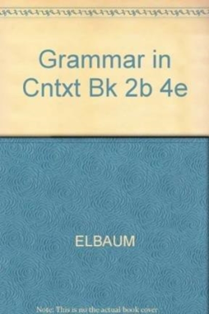 Grammar in Context Split Text 2b (Lessons 8-14), Paperback / softback Book