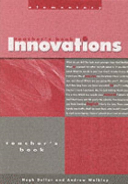Innovations - Elementary - Teachers Text, Board book Book