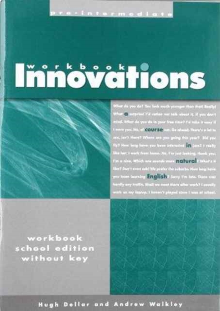 Innovations : Innocations Pre-Intermed-Workbook without Answer Key Pre Intermediate Workbook without Answer Key, Paperback / softback Book