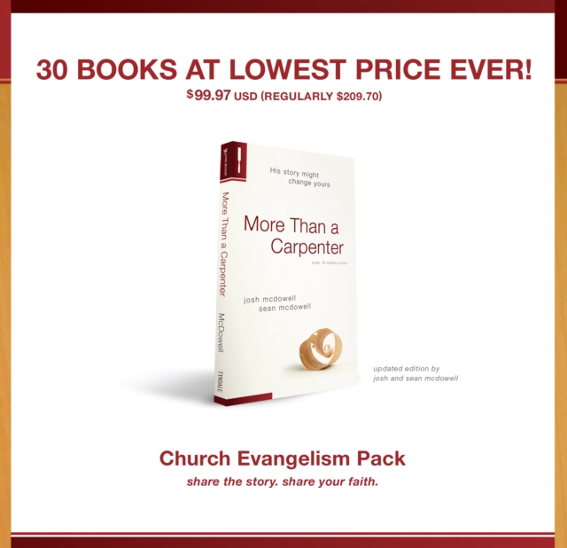 More Than A Carpenter Church Evangelism Pack 30-Pack, General merchandise Book