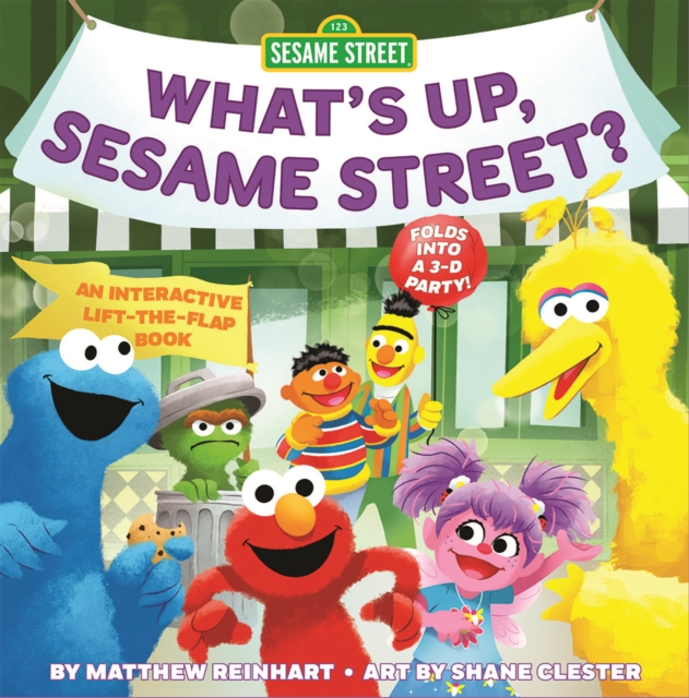 What’s Up, Sesame Street? (A Pop Magic Book) : Folds into a 3-D Party!, Board book Book