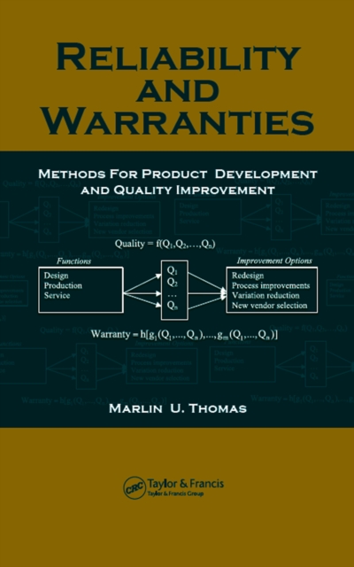 Reliability and Warranties : Methods for Product Development and Quality Improvement, PDF eBook