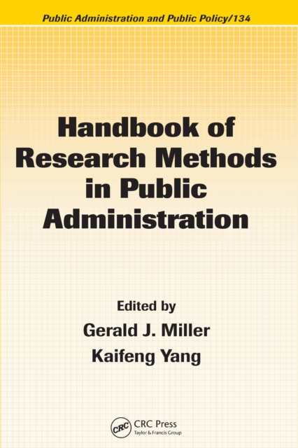 Handbook of Research Methods in Public Administration, PDF eBook