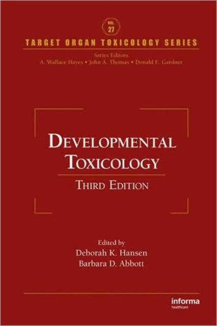 Developmental Toxicology, Hardback Book