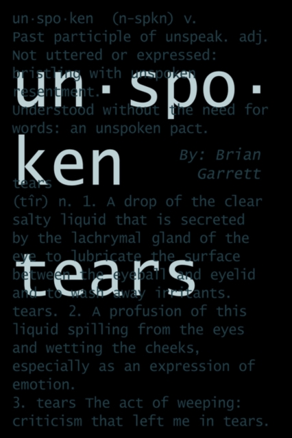 Unspoken Tears, Paperback / softback Book