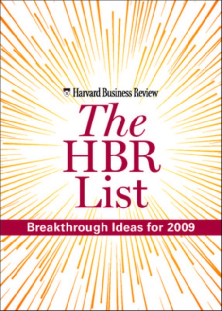 The HBR List: Breakthrough Ideas for 2009, Paperback Book
