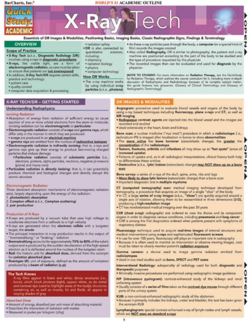 X-Ray Tech, Fold-out book or chart Book