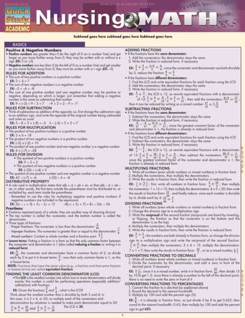 Nursing Math, PDF eBook