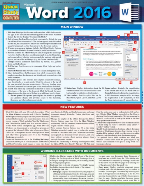 Microsoft Word 2016, Fold-out book or chart Book