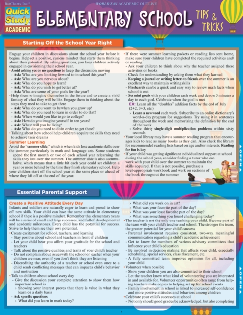 Elementary School Tips & Tricks, PDF eBook